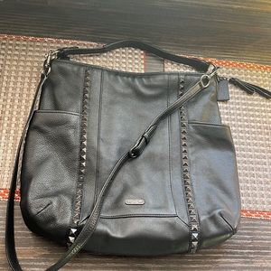 Coach Black Crossbody Bag with Stud Accents